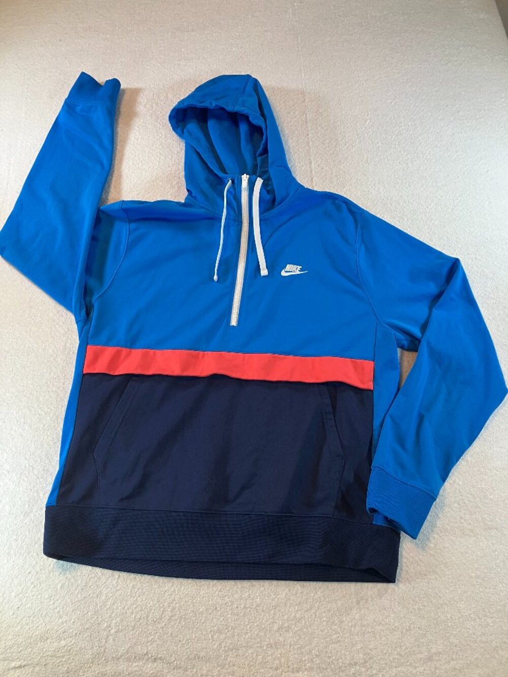 Nike Men's Quarter Zip‎ Hoodie Size L